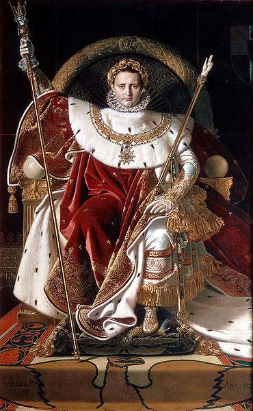 Jean Auguste Dominique Ingres Napoleon I on his Imperial Throne oil painting image